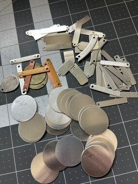 #5 - Silver Tone Metal Jewelry Blanks - Mixed Shapes